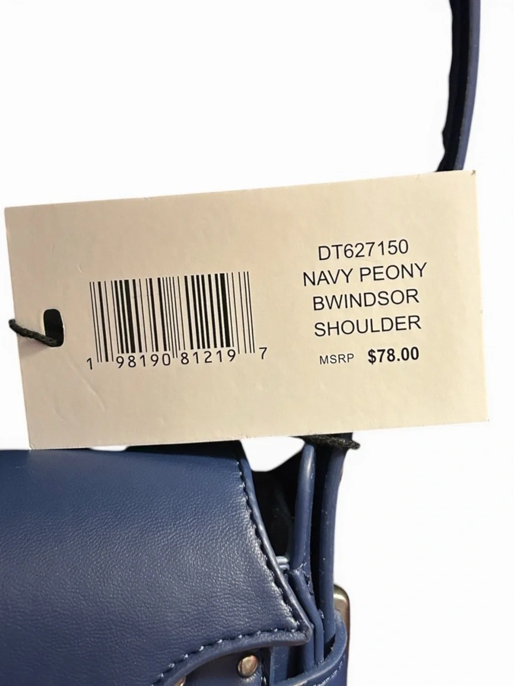 Steve Madden Navy Blue Shoulder Bag with Tassel
